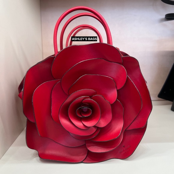 3D Rose leather bag / Rose decorated Clutch Bag / Rose Aesthetic Bags